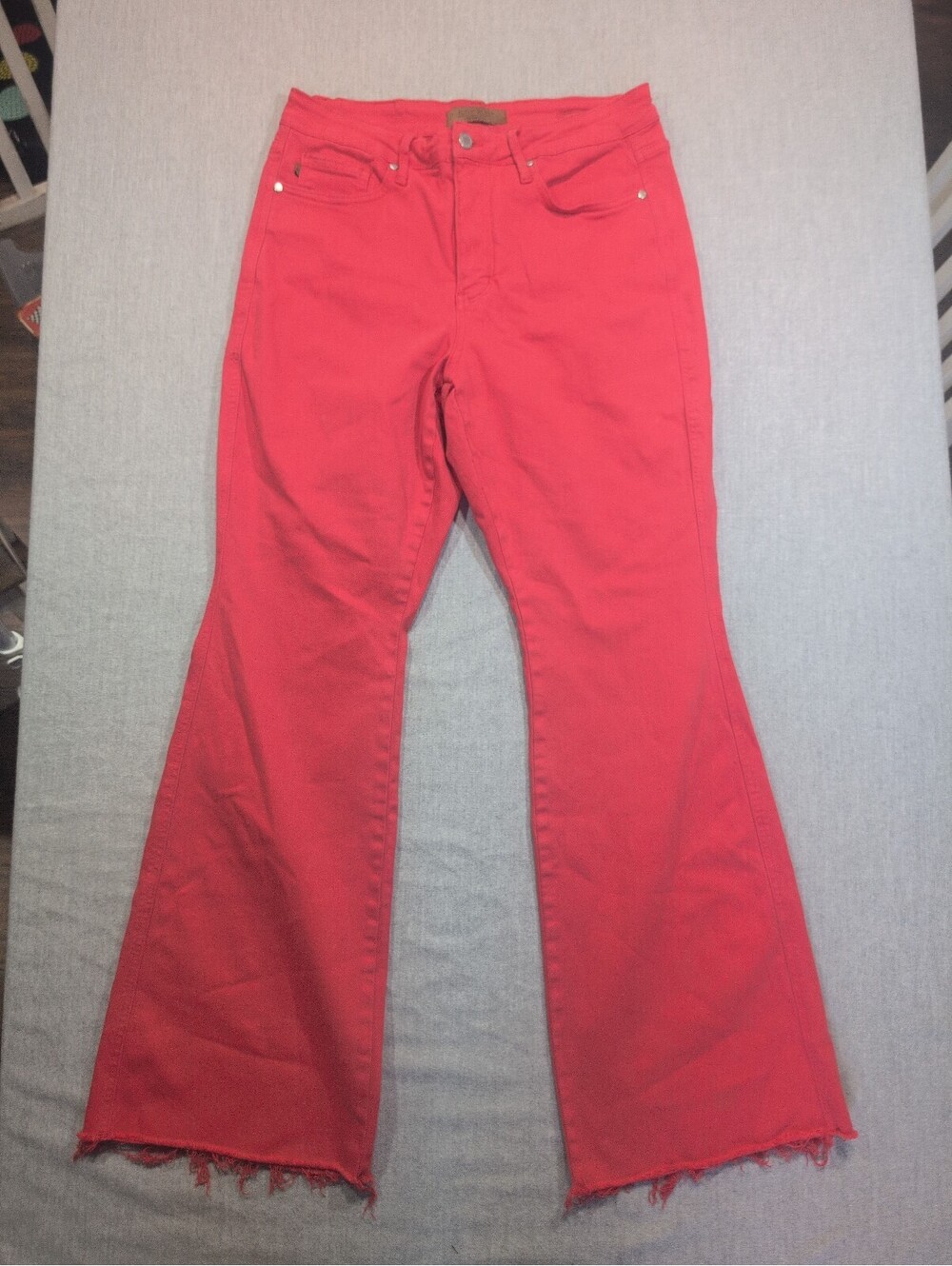 Judy Blue red flare jeans
